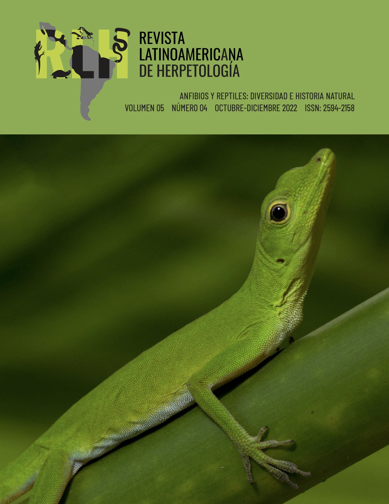 					Ver Vol. 5 Núm. 4 (2022):  Anfibios y Reptiles: diversidad e historia natural 
				