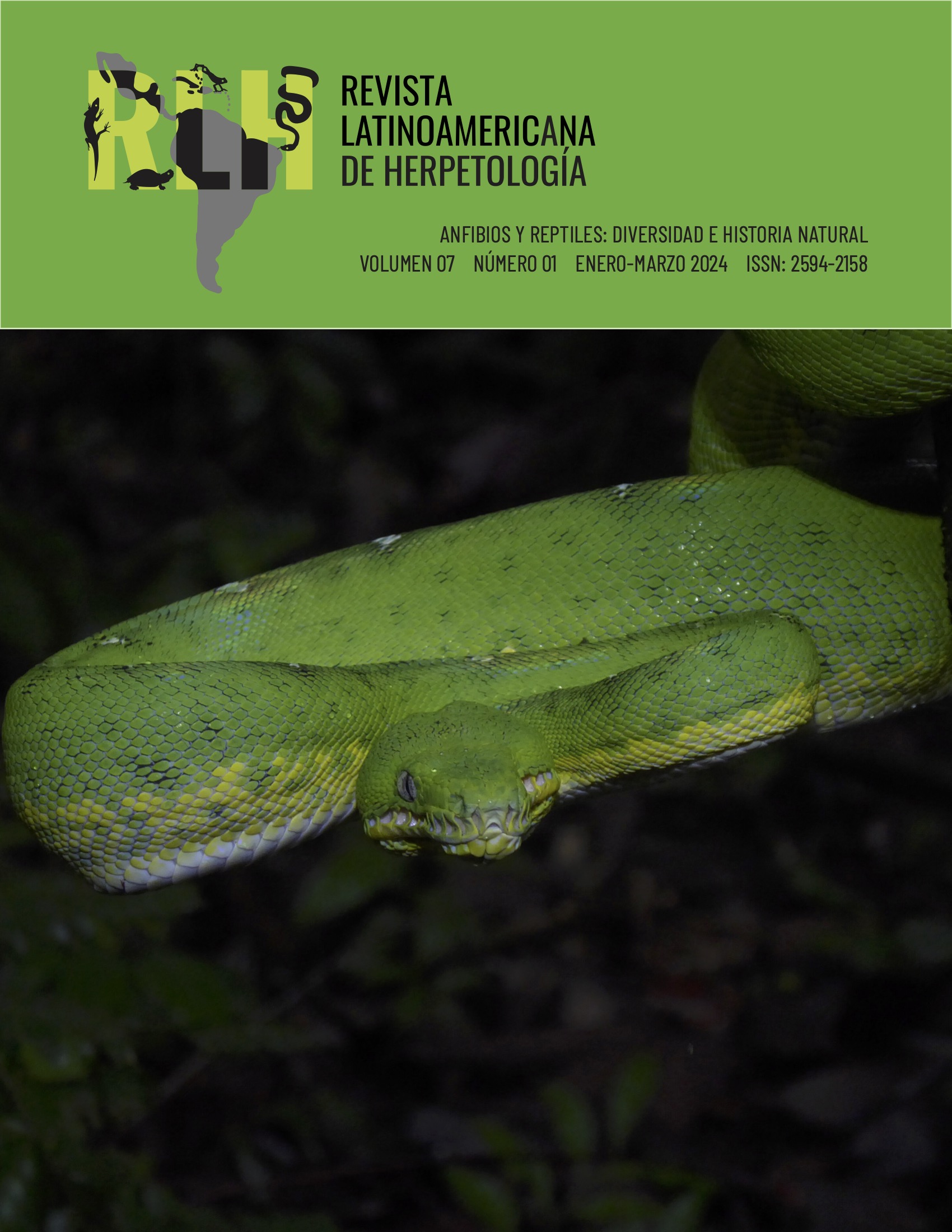					Ver Vol. 7 Núm. 1 (2024): Anfibios y Reptiles: diversidad e historia natural
				